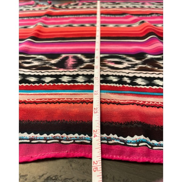 Forever 21 Serape Southwest Print Sheer Top - Sz S - Picture 9 of 10